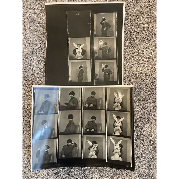 Vintage Kodak Photo Roll Woman Bunny Blowup Funny Comedian Posing - Picture 1 of 6